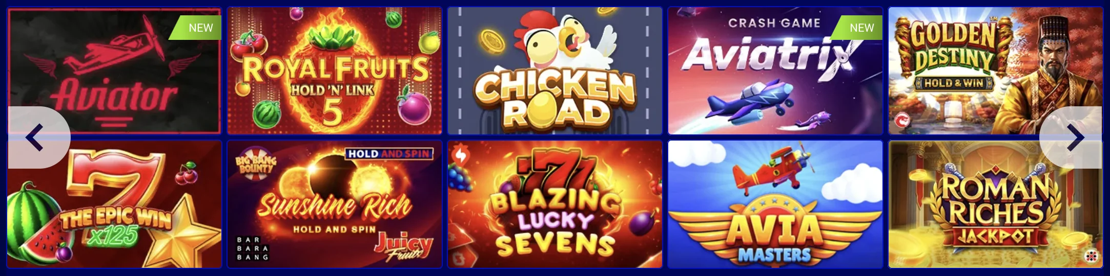 Jeux de casino PariPesa